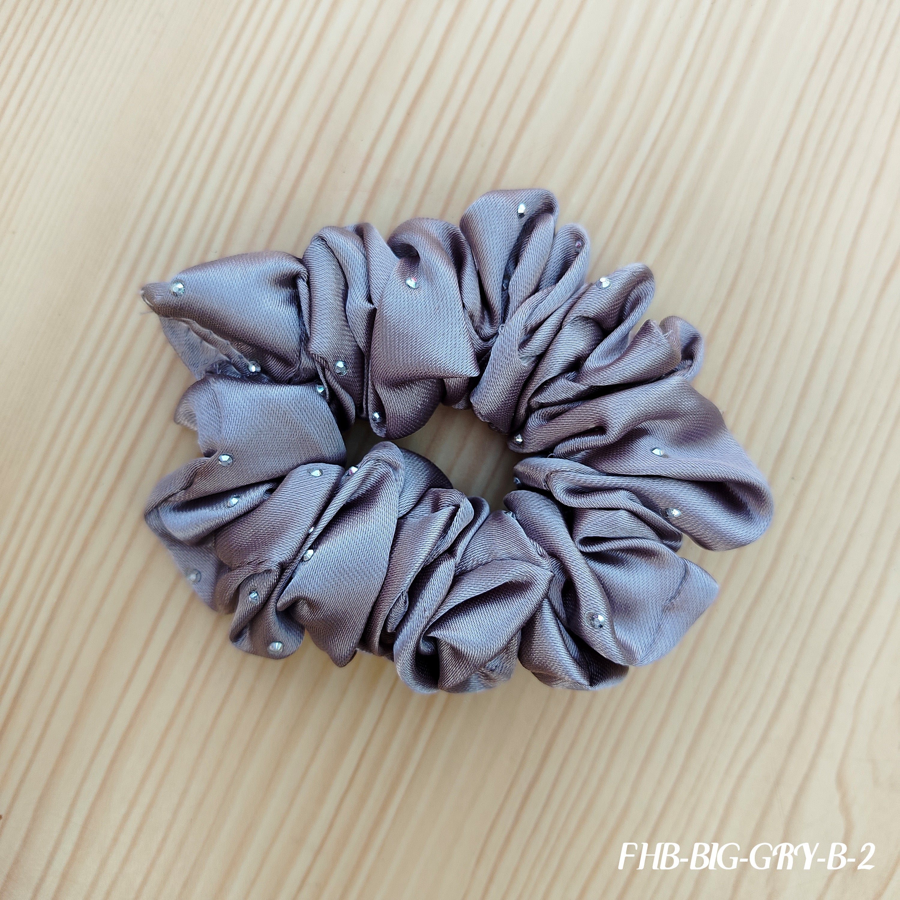 Premium Satin Hair Scrunchies with Pearl Accents - Neutral Collection