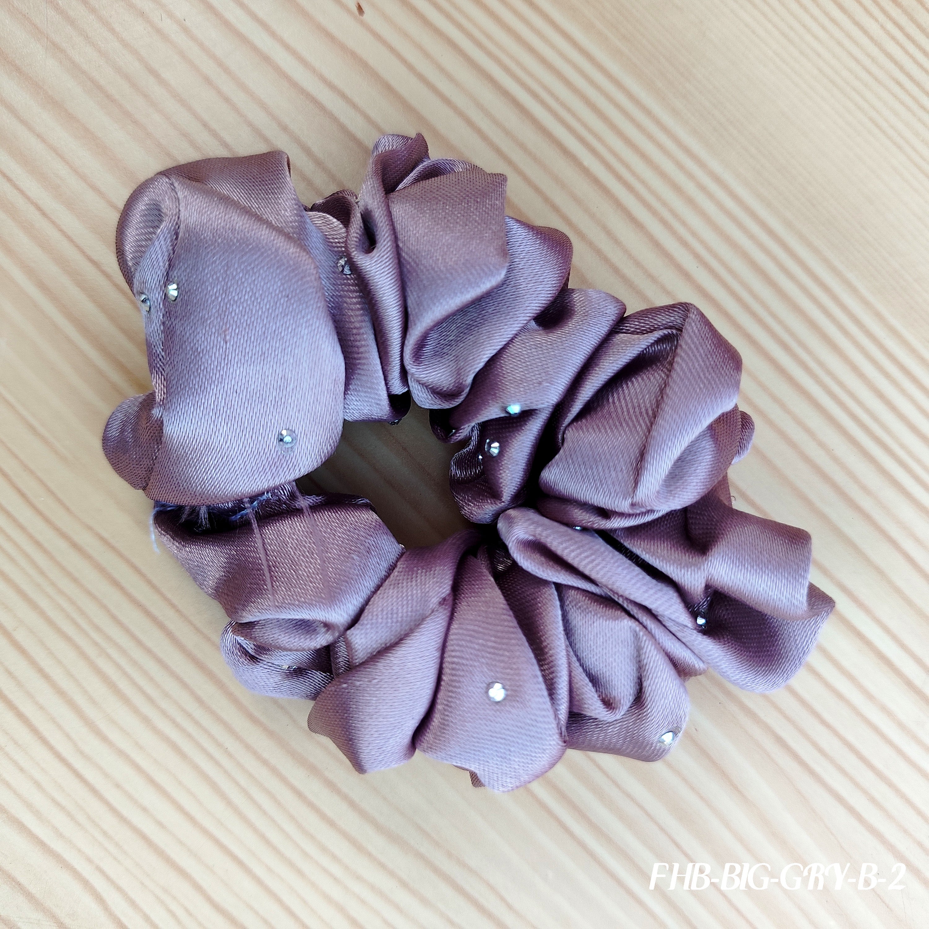 Luxe Satin Hair Scrunchies with Pearl Accents