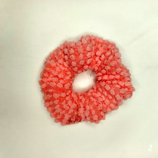 Soft and stylish, fluffy scrunchie hair bands