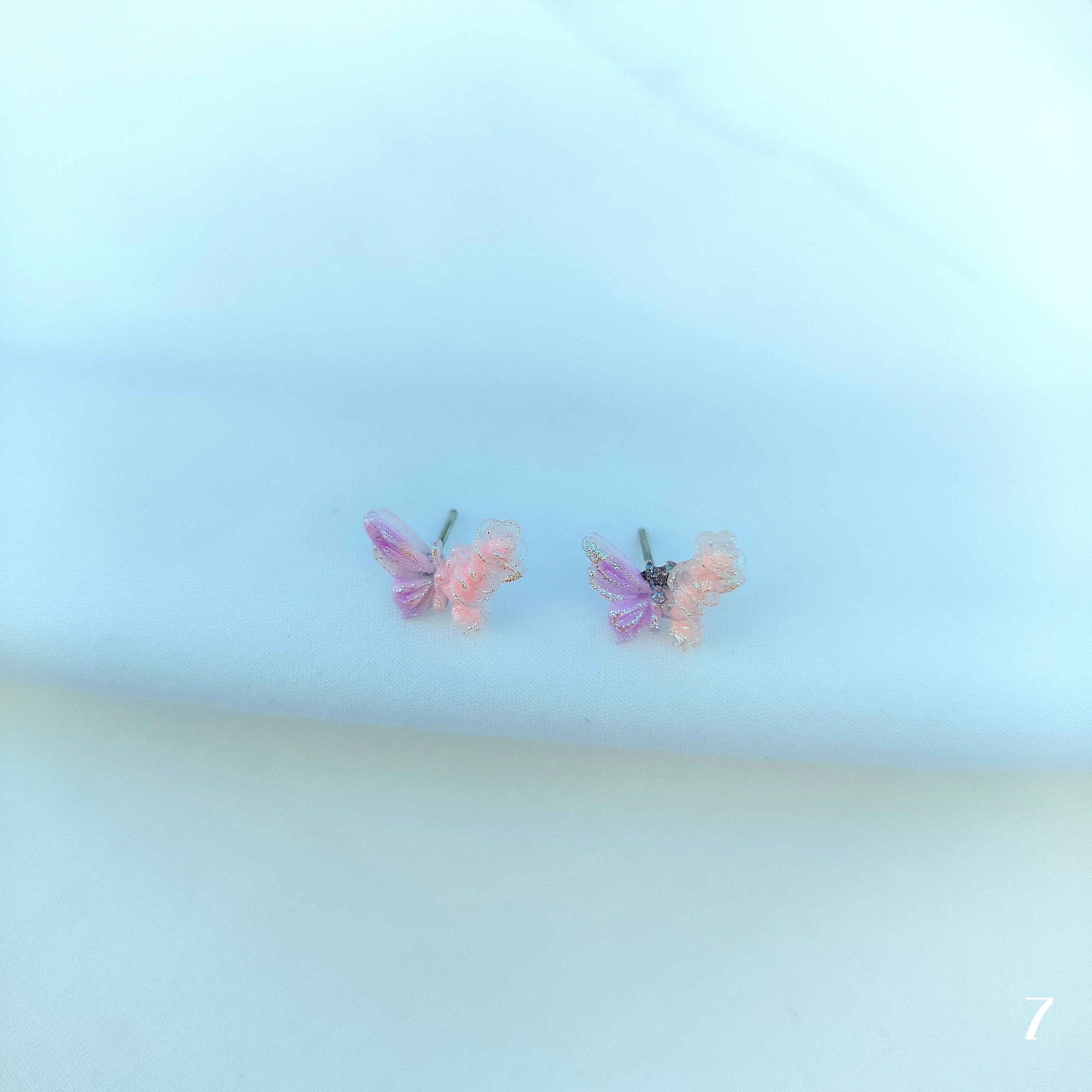Pastel Butterfly Stud Earrings